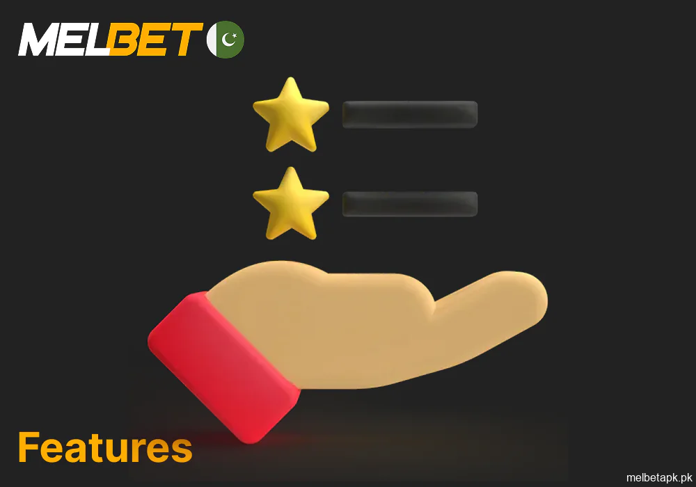 Key features of the betting and casino in Melbet app