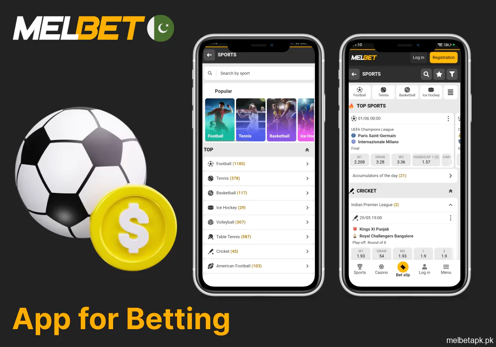 Melbet app is a great choice for sports betting in Pakistan