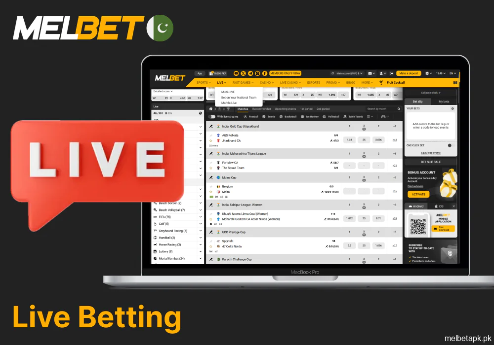 Real-time betting features on Melbet explained