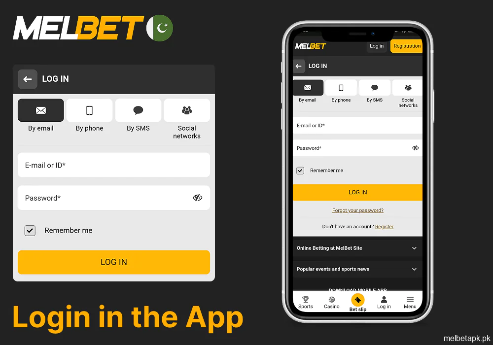 How to log into the Melbet app on mobile devices