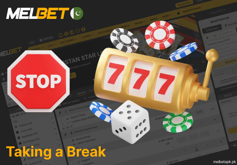 Self-exclusion options and how to take a break from Melbet