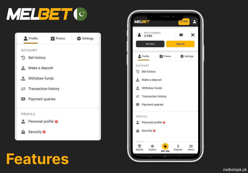 What you can do with your Melbet account after logging in